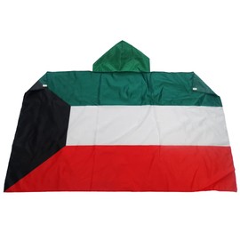 AZ FLAG - Kuwait Flag - 5ft x 3ft - Kuwaiti Flag Cape 100% Polyester with Integrated Sleeves - High Quality - 80g