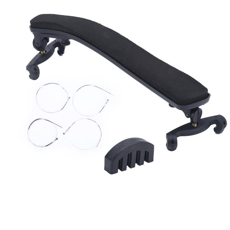 3 in 1 Violin Parts Kit Shoulder Rest Mute String