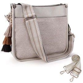 HKCLUF 4045 Women's Fashionable Crossbody Bags For Women Designer Leather Hobo Handbags Women Shoulder Bucket Bags With 2count Adjustable Guitar Strap Perfect:_Tassel-contrast light yellow