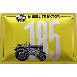 Deko 7 Tin Sign 30 x 20 cm Tractor Steyr Diesel Tractor Type 185