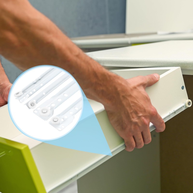 uxcell 2 Pair Drawer Slides, 16 Inch Soft Close Drawer