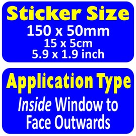 4 x MC1 Motorhome Stickers Campervan Signs Caravan Security Warning CCTV Camera in Operation Recording Alarm Anti Theft Protection 90x50mm (Inside Window to Face Outwards *NOT for Tinted Windows*)