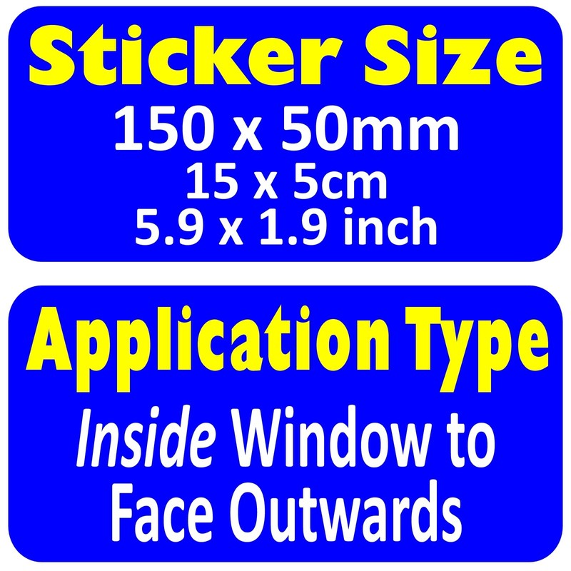 4 x MC1 Motorhome Stickers Campervan Signs Caravan Security Warning