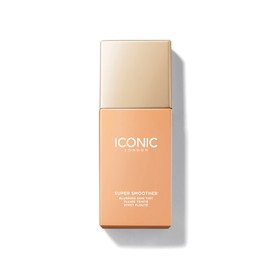ICONIC LONDON Super Smoother Blurring Skin Tint | Light to Medium Coverage, Hydrating, Ultra-Lightweight Tinted Moisturizer, Cruelty-Free, Vegan Makeup (Warm Light) 1.01 Fl oz