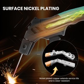 SSimder Welding Stinger Ergonomic Electrode Holder 600AMP Copper Heavy Duty Welding Rod Holder with Multi Angle (90°/135°/ 170°) for Stick Welding