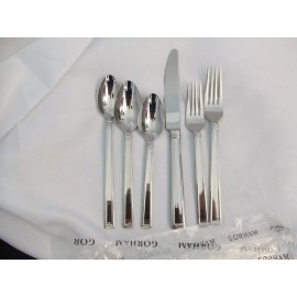Gorham NEW ! GORMAN 80/10 STAINLESS 6 PIECE  FLATWARE  PLACE SETTING SKYLAR