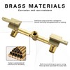 BEIYI Wall Mount Tub Filler Brushed Gold Bathtub Faucet Extra