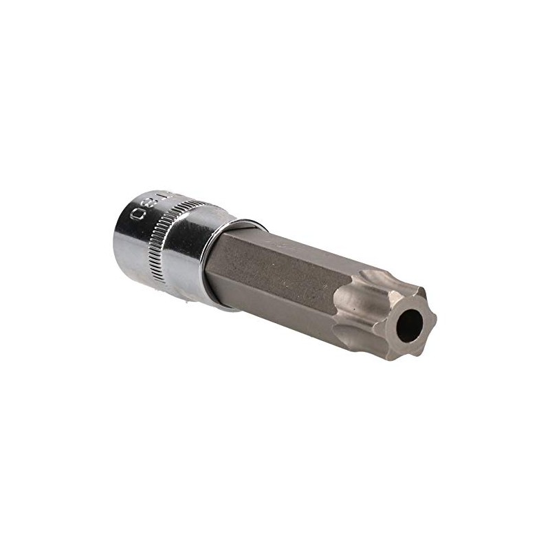 T80 x 100mm 1/2" Drive Torx Star Socket Male Long