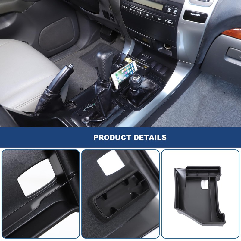 Heutamo Center Console Gear Shift Storage Box Compatible with Toyota