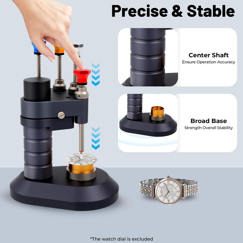 LyeXD Watch Hand Setting Tool, 4 Pin Watch Hand Installation