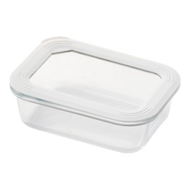Pearl Metal HC-531 Storage Container, Easy, Airtight, Heat Resistant, Glass, 19.6 fl oz (550 ml)