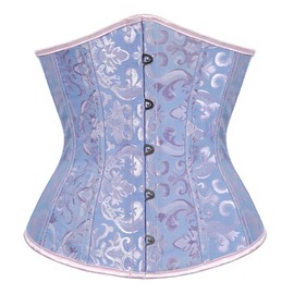 NIYIGEJI Underbust Corsets for Women Black Corset Top Waist Trainer Fashion Bustier Plus Size Corset