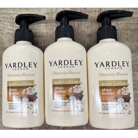 Yardley London SHEA BUTTER Lotion 8.4 oz Each 3 Bottles Free Shipping
