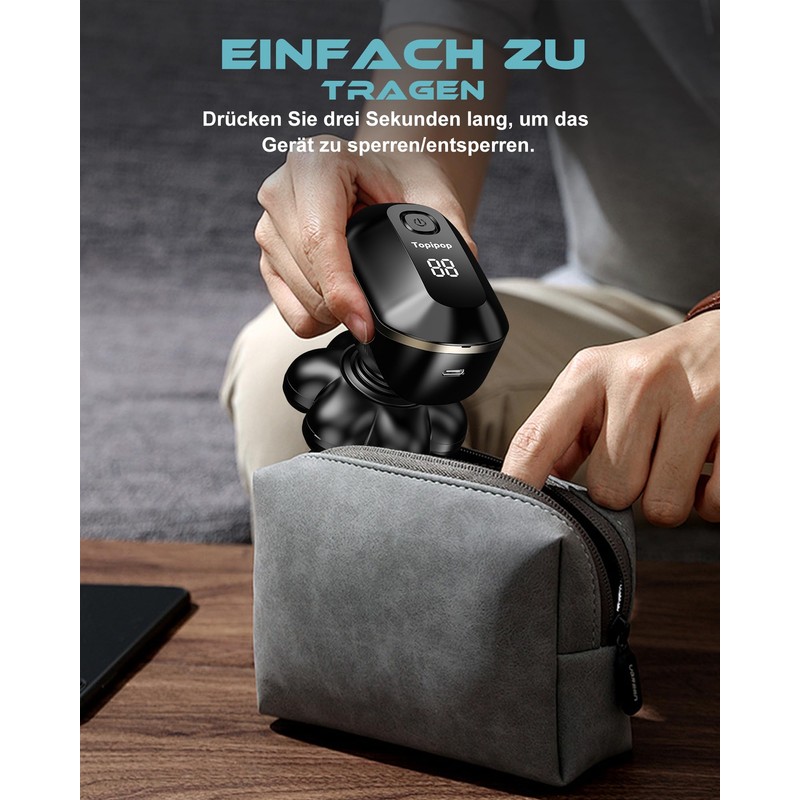 Bald Razor Men's Electric with 7 Flex Heads, 180 Minutes