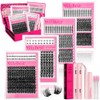 MilyBest Lash Clusters Kit 808Pcs Eyelash Clusters with Spikes and