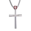 Cross Necklace for men by Pendant Baseball and Baseball Bat