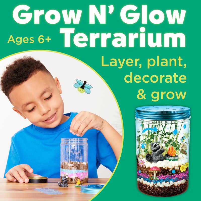 Creativity for Kids Grow 'N Glow Terrarium Kit - Educational