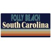 Folly Beach South Carolina 5 x 2.5-Inch Fridge Magnet Retro