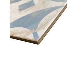 8.7 x 8.7 San Marino Genuine Porcelain Wall Floor Tile Weathered Blue and Linen (4 Piece Pack)