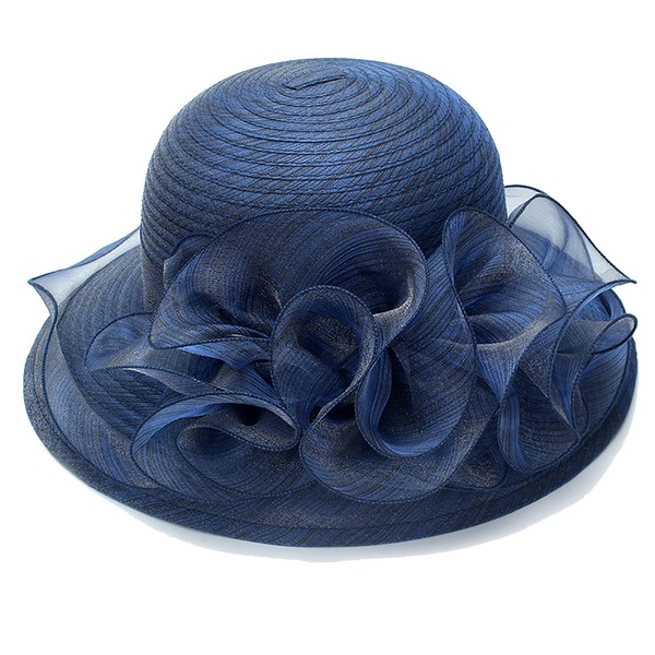 Organza Church Fascinator Wedding Tea Party Derby Hats for Women