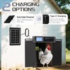 Automatic Chicken Coop Door Solar Powered, Extra Large Horizontal Opening