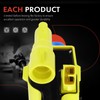 A-Premium 3 Yellow Ignition Coils with 3 Spark plug Wires