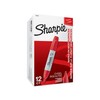 Sharpie 38202 Permanent Markers, Chisel Tip, Red, 12-Count