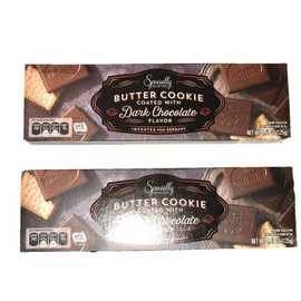 2 Packs Specially Selected - Butter cookie Coated with Dark Chocolate