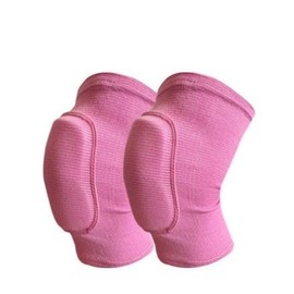 HotoPink Volleyball Knee Pads for Dancers, Soft Breathable Knee Pads, Knee Protector Brace for Volleyball Football Dance Yoga Tennis Running Cycling Workout Climbing Men Women M (Pink)