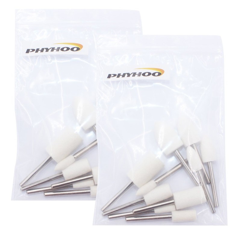 PHYHOO Buffing Wheel Polishing Bits for Dremel Tool Accessories Aluminum