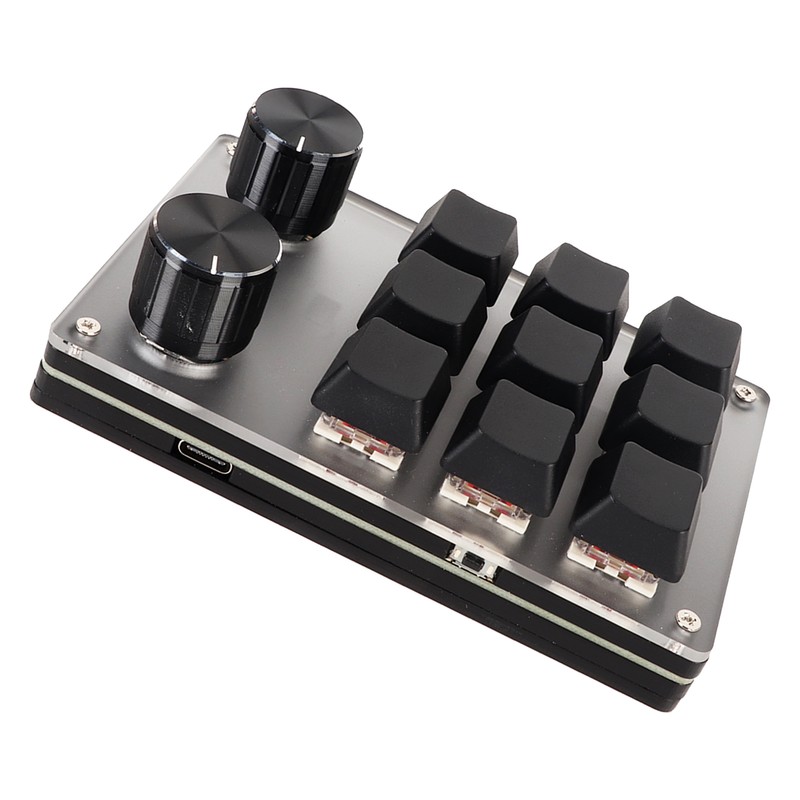 Red Switch Macro Keyboard Plug and Play Ergonomic Customized Knobs