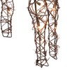 Alpine Corporation 35"H Outdoor Rattan Holiday Reindeer Lawn Decoration with