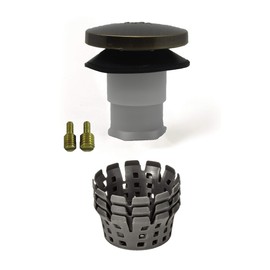 Universal Toe Touch (Tip Toe, Foot Actuated) Bath Tub/Bathtub Drain Stopper Includes 3/8" and 5/16" Fittings