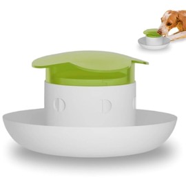 Dog Slow Feeder Bowl – Interactive Puzzle Feeder for Dogs – Fun Eating Game to Slow Down Fast Eaters – Non-Slip Design – Food & Water Bowl for Small, Medium & Large Dogs – Green