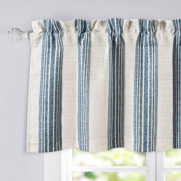 DriftAway Chris Vertical Striped Pattern Linen Blend Thermal Insulated Blackout