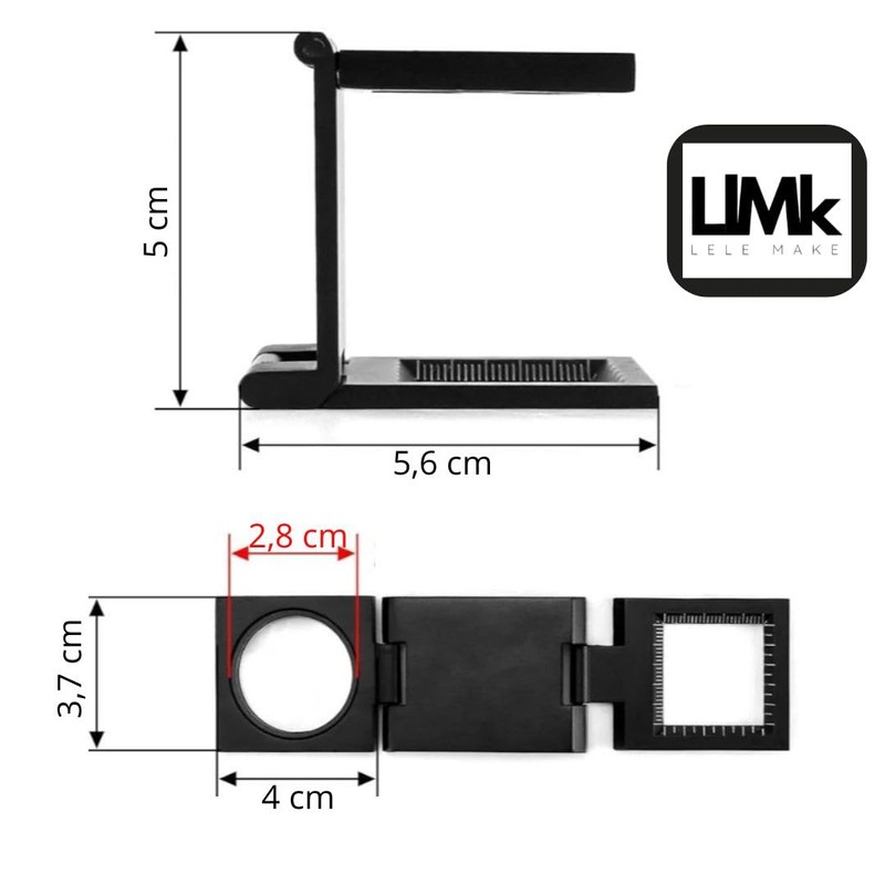 LELE MAKE® Professional Pocket Magnifier 10x + Gift Bag +