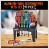 HORUSDY 44PCS Mangetic Screwdriver Set Go-Thru Steel Blades High Torque