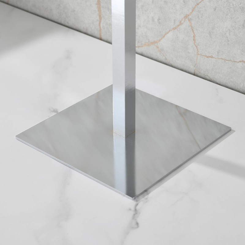 Hand Towel Holder Stand, Industrial Style Brass Shower Countertop Towel