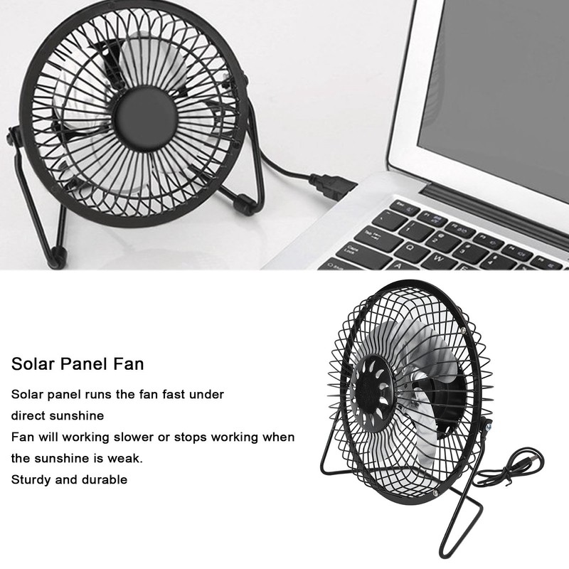 Solar Panel Fan 4.5W 6V Solar Panel USB Monocrystalline Silicon