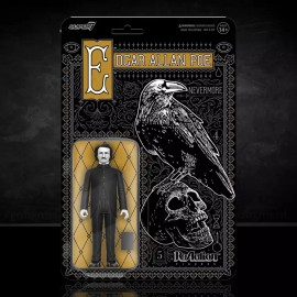 Reaction by Super7 Edgar Allen Poe Grayscale 3 3/4-Inch ReAction Figure