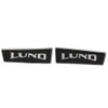 Lund Boat Raised Logo Decal Sticker Pro V Bass