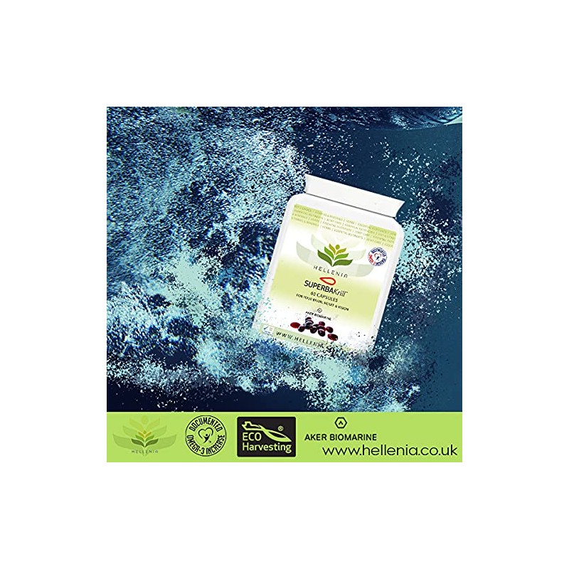 Hellenia Superba Krill™ 100% Antarctic Krill Oil Capsules 500mg |