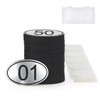 NumRealm Table Numbers Locker Cabinet Number, Oval ABS Engraved Numbers