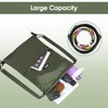 WANDF Drawstring Backpack with Shoulder Pads Sports Gym Bag Water