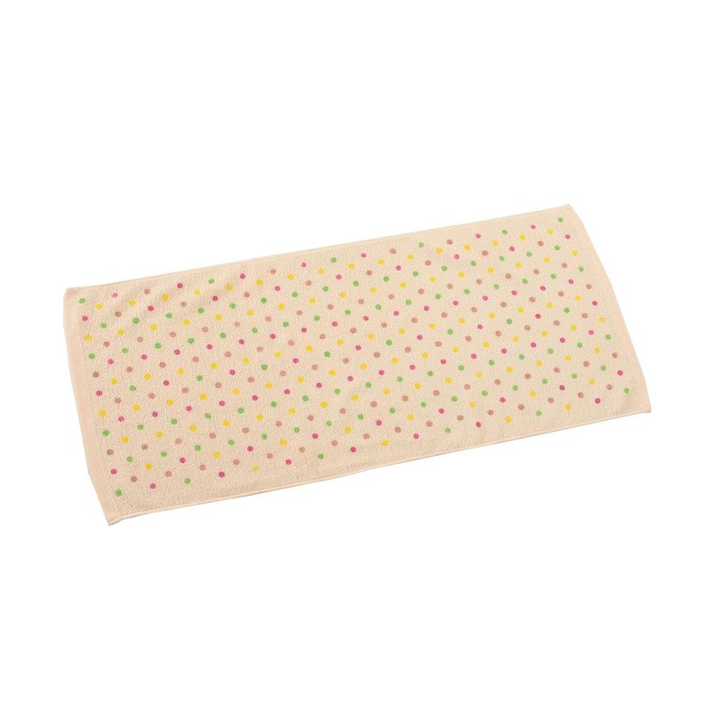 Kosugizen Value Face Towels, Color Dot, 13.4 x 31.5 inches