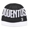 Cappello Cuffia Jacquard Baby con Scritta Juventus, Logo Applicato in