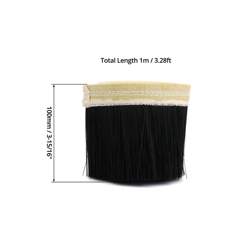 QWORK® 100mm x 1M Engraver Dust Cover Brush for CNC