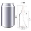 Youngever 12 Paquetes 250ML Botellas de Bomba de Plástico, Botellas