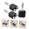 Kisangel 3pcs RCA to Audio Splitter Adapter Dual RCA to
