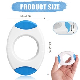 lasuroa Egg Shell Opener, Upgraded Egg Topper Cutter Handheld Quick Eggs Peeler and Cracker Separator Tool for Hard Boiled Raw Eggs Kitchen Baking Cooking Gadget (Blue)